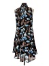 Ivanka Trump 100% Polyester Print Blue Cocktail Dress Size 10 - photo 2