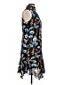 Ivanka Trump 100% Polyester Print Blue Cocktail Dress Size 10 - photo 4