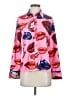 Assorted Brands Print Pink Long Sleeve Blouse Size S - photo 1