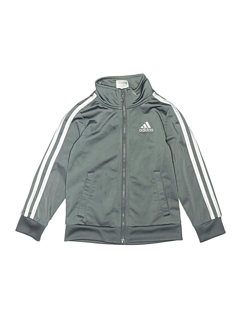 Pre-owned Adidas Originals Kids' Track Jacket In Gray