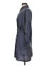 H&M 100% Polyester Checkered-gingham Blue Casual Dress Size M - photo 5