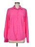 Merona 100% Polyester Polka Dots Pink Long Sleeve Blouse Size M - photo 1