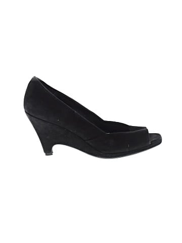 Miu Miu Suede Peep Toe Wedged Heel (view 1)