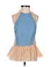 Three Floor Blue Sleeveless Blouse Size 6 - photo 1