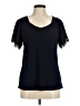 89th & Madison Black Short Sleeve Top Size M - photo 1