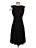 Max and Cleo Solid Black Cocktail Dress Size 4 - photo 2