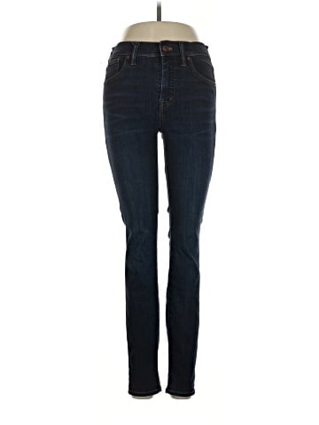 Madewell 9" Mid-Rise Skinny Jeans in Larkspur Wash: TENCEL&trade; Denim Edition (view 1)