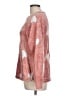 Ann Taylor LOFT 100% Polyester Hearts Pink Sweatshirt Size L - photo 5