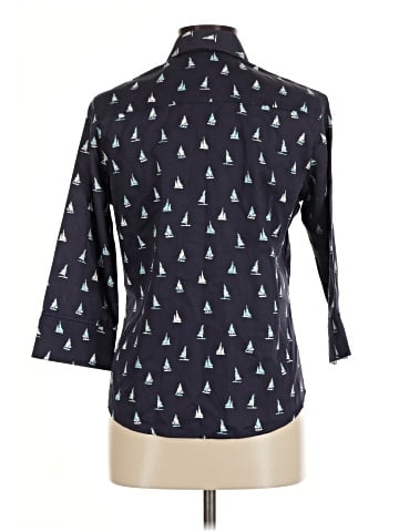 Foxcroft 3/4 Sleeve Button-Down Shirt (view 2)