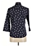 Foxcroft 100% Cotton Print Black 3/4 Sleeve Button-Down Shirt Size 8 (petite) - photo 2