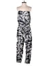 Ann Taylor LOFT Graphic Blue Jumpsuit Size 4 - photo 1