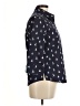 Foxcroft 100% Cotton Print Black 3/4 Sleeve Button-Down Shirt Size 8 (petite) - photo 4