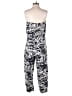 Ann Taylor LOFT Graphic Blue Jumpsuit Size 4 - photo 2