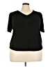 Ava James Black Short Sleeve Top Size 3X - photo 1