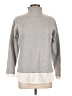 Adrienne Vittadini Houndstooth Gray Turtleneck Sweater Size L - photo 1