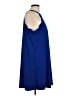 Versona Solid Blue Casual Dress Size L - photo 4