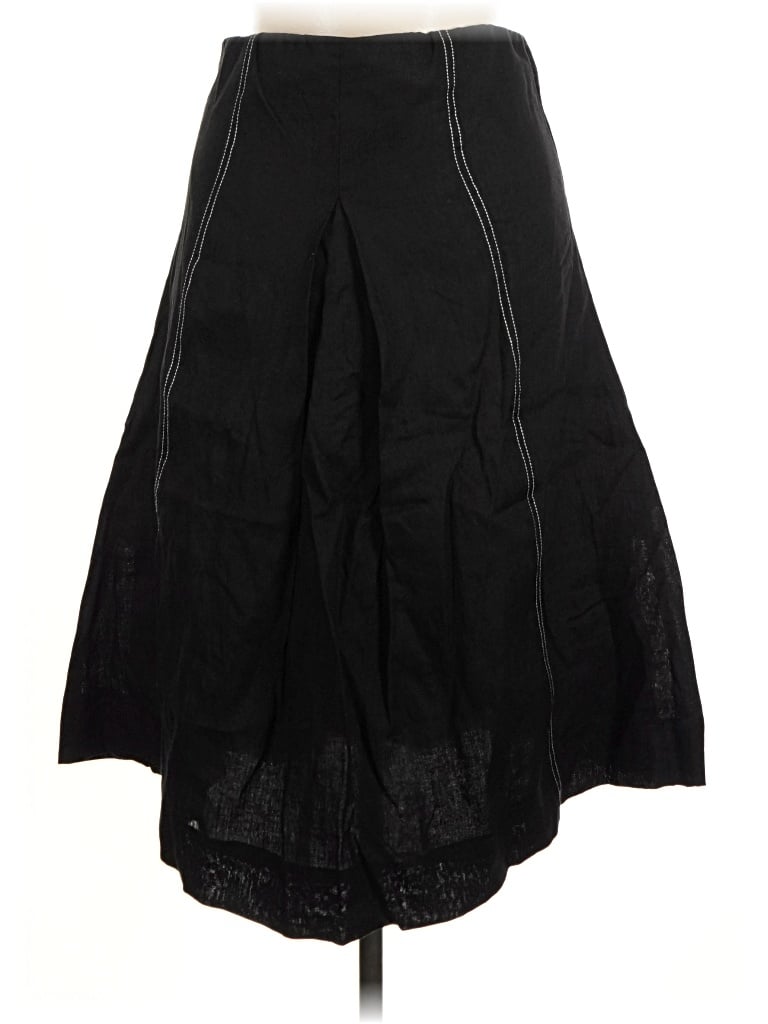 Dissh Formal Skirt: Black Solid Pattern Bottoms - Size 8