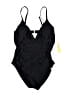 Summersalt Solid Black One Piece Swimsuit Size 10 - photo 1