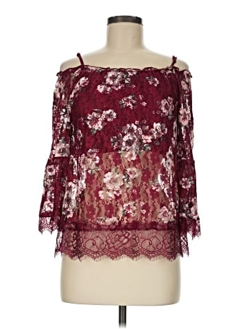 No Boundaries 3/4 Sleeve Blouse (view 1)