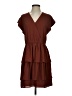 Point Sur 100% Polyester Solid Brown Casual Dress Size 4 - photo 1