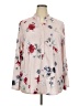 Komarov Floral Pink Long Sleeve Blouse Size XXL - photo 1