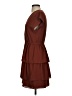 Point Sur 100% Polyester Solid Brown Casual Dress Size 4 - photo 5