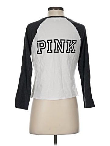 Victoria's Secret Pink 3/4 Sleeve T-Shirt (view 2)
