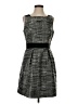 Jessica Simpson 100% Polyester Tweed Gray Cocktail Dress Size 4 - photo 1