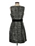 Jessica Simpson 100% Polyester Tweed Gray Cocktail Dress Size 4 - photo 2