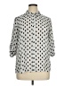 Apt. 9 100% Polyester Polka Dots Silver 3/4 Sleeve Blouse Size XL - photo 1
