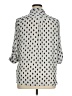 Apt. 9 100% Polyester Polka Dots Silver 3/4 Sleeve Blouse Size XL - photo 2