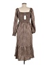 Lucky Brand Houndstooth Brown Casual Dress Size M - photo 2
