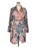 Cato 100% Polyester Print Tan Casual Dress Size 22 - photo 1