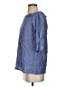 Theory Blue 3/4 Sleeve Blouse Size S - photo 5