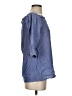 Theory Blue 3/4 Sleeve Blouse Size S - photo 4