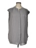 Rachel Zoe 100% Polyester Gray Sleeveless Blouse Size L - photo 1