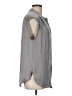 Rachel Zoe 100% Polyester Gray Sleeveless Blouse Size L - photo 4