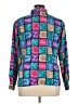 Notations 100% Polyester Color Block Purple Long Sleeve Blouse Size XL - photo 2