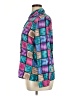 Notations 100% Polyester Color Block Purple Long Sleeve Blouse Size XL - photo 5