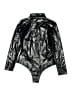 Unbranded Metallic Black Bodysuit Size S - photo 2