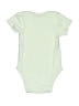 Nordstrom 100% Cotton Solid Green Short Sleeve Onesie 3-6 MO / 6 MO - photo 2