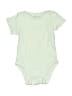 Nordstrom 100% Cotton Solid Green Short Sleeve Onesie 3-6 MO / 6 MO - photo 1