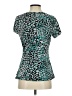 Madison 100% Nylon Teal Short Sleeve Top Size S - photo 2