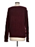 Shein 100% Acrylic Hearts Burgundy Pullover Sweater Size L - photo 2