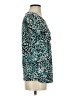 Madison 100% Nylon Teal Short Sleeve Top Size S - photo 4