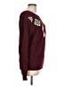 Shein 100% Acrylic Hearts Burgundy Pullover Sweater Size L - photo 4