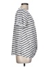 Bobeau Stripes Gray Short Sleeve T-Shirt Size L - photo 4