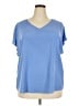 Apt. 9 100% Polyester Blue Short Sleeve Top Size 2X - photo 1