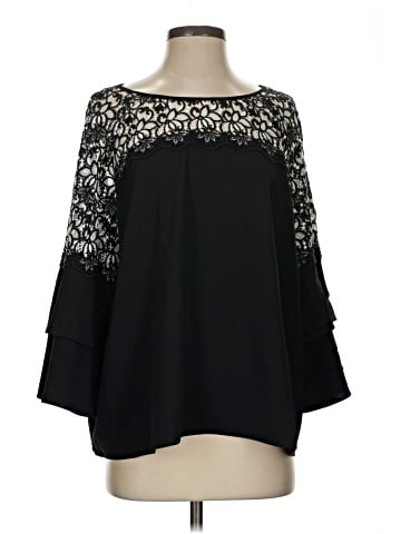 Black Label by Chico's 3/4 Sleeve Blouse (view 1)