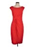 North Style Solid Red Cocktail Dress Size 12 - photo 1